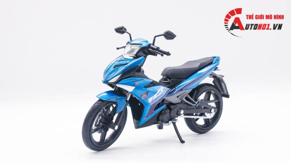  Mô hình xe Yamaha Exciter y15zr độ tem blue tỉ lệ 1:12 Dealer D237B 