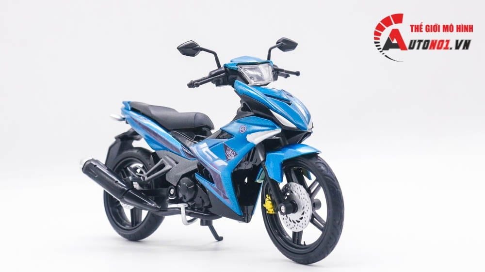  Mô hình xe Yamaha Exciter y15zr độ tem blue tỉ lệ 1:12 Dealer D237B 