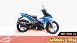  Mô hình xe Yamaha Exciter y15zr độ tem blue tỉ lệ 1:12 Dealer D237B 