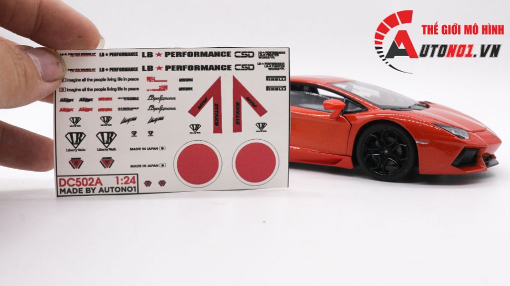 DECAL NƯỚC LIBERTY WALK 1:24 AUTONO1 DC502A