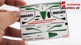  Decal nước độ Ducati V4 Tricolor dán cho mọi nền màu tỉ lệ 1:12 Autono1 DC600B 