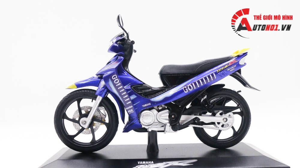 Mô hình xe Yamaha yaz 125zr độ tem Go tỉ lệ 1:12 D236A