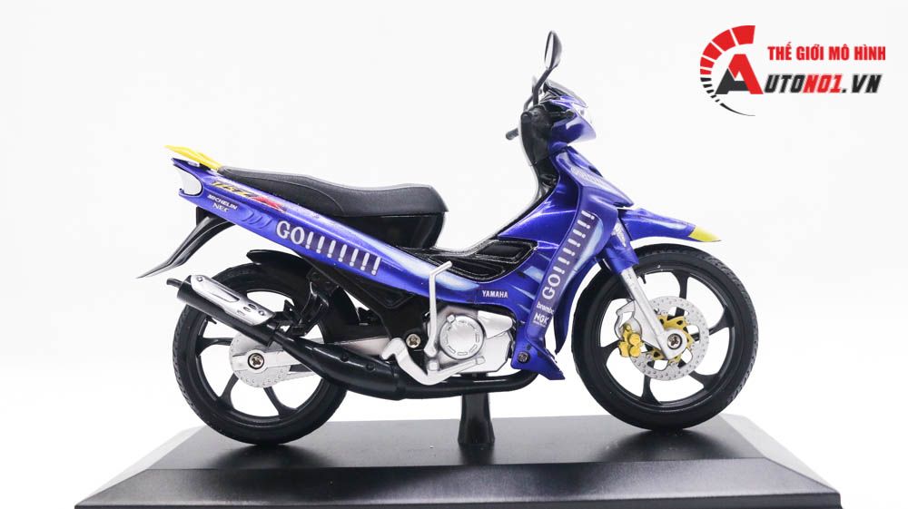 Mô hình xe Yamaha yaz 125zr độ tem Go tỉ lệ 1:12 D236A