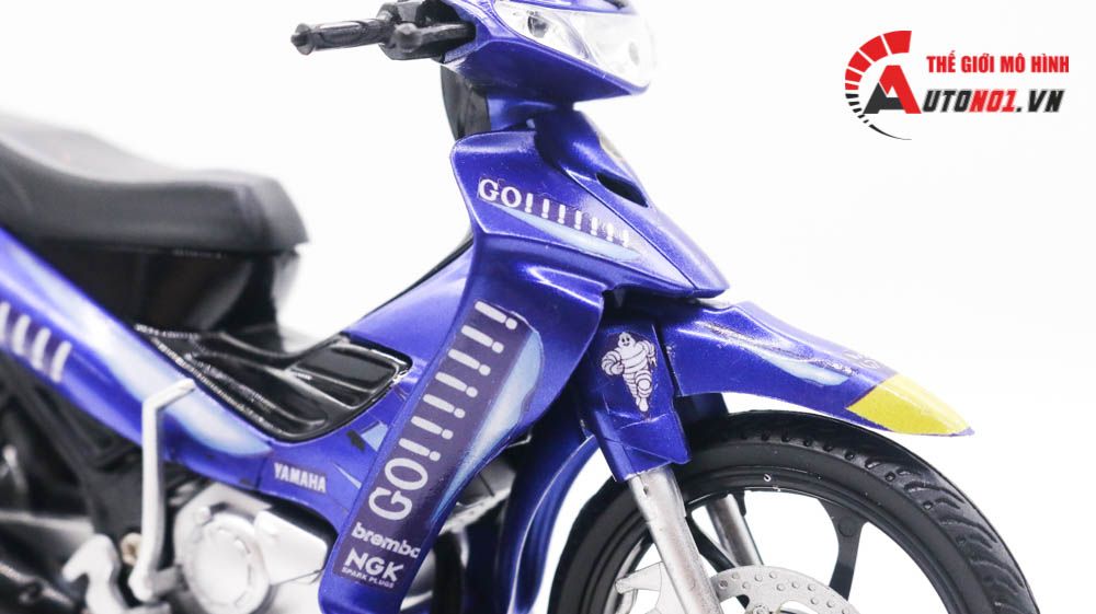 Mô hình xe Yamaha yaz 125zr độ tem Go tỉ lệ 1:12 D236A