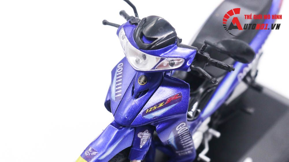 Mô hình xe Yamaha yaz 125zr độ tem Go tỉ lệ 1:12 D236A