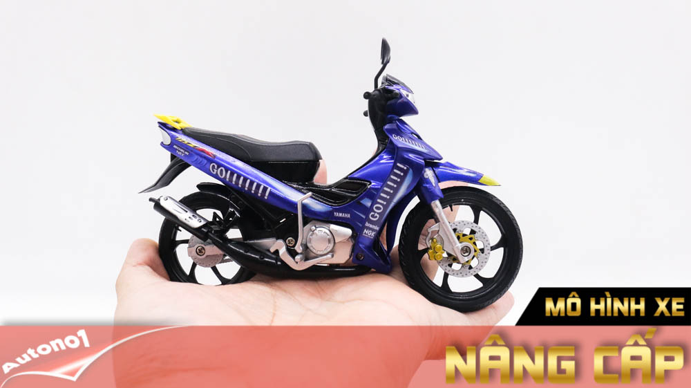  Mô hình xe Yamaha yaz 125zr độ tem Go tỉ lệ 1:12 D236A 