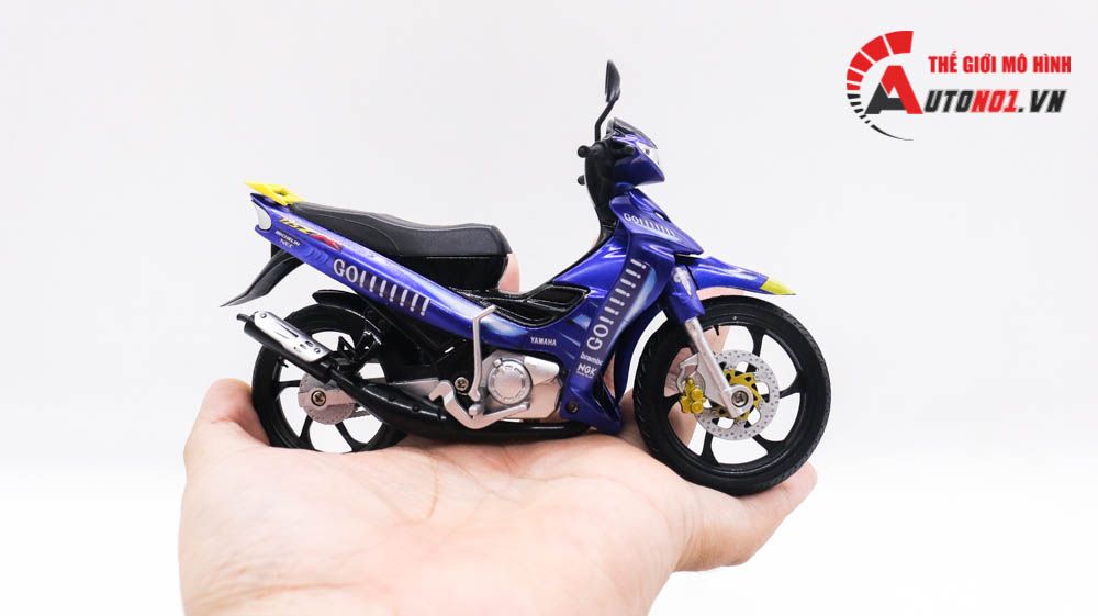 Mô hình xe Yamaha yaz 125zr độ tem Go tỉ lệ 1:12 D236A