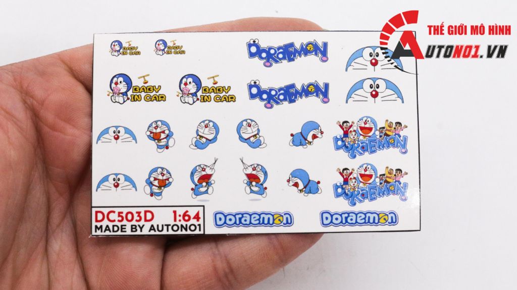 DECAL NƯỚC DECAL NƯỚC DOREMON 1:64 AUTONO1 DC503D