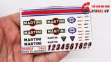  Decal nước độ Martini racing dán mọi nền màu cho xe mô hình tỉ lệ 1:64 DC503 