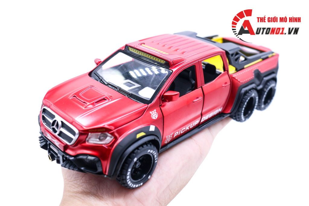 MÔ HÌNH XE MERCEDES X-CLASS 6X6 RED 1:32 CHIMEI MODEL 6925