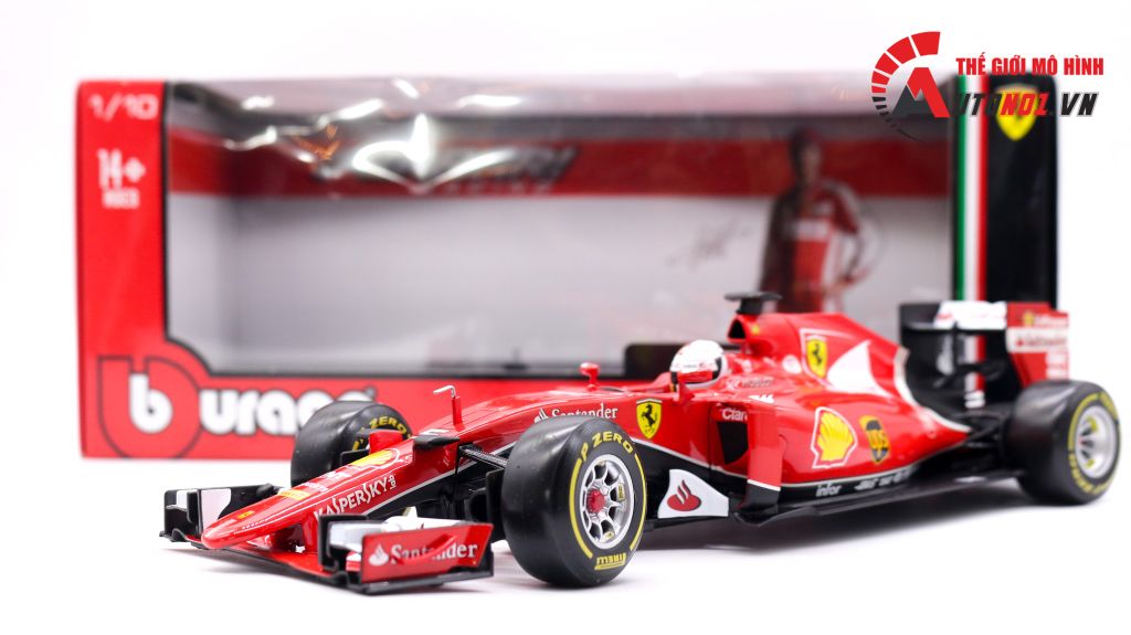 XE MÔ HÌNH FERRARI F1 SF15-T NO.5 S.VETTEL 2015 1:18 BBURAGO 1672