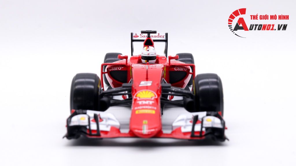 XE MÔ HÌNH FERRARI F1 SF15-T NO.5 S.VETTEL 2015 1:18 BBURAGO 1672