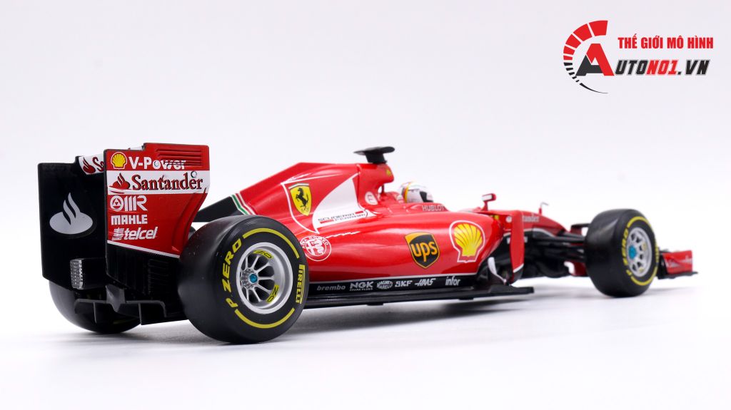 XE MÔ HÌNH FERRARI F1 SF15-T NO.5 S.VETTEL 2015 1:18 BBURAGO 1672