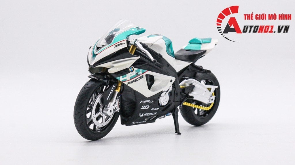  Decal nước độ BMW S1000 HP4 Green White cho mô tô tỉ lệ 1:12 Autono1 DC602a 