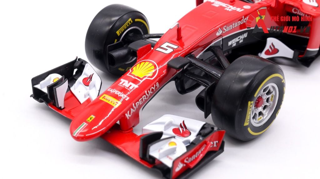 XE MÔ HÌNH FERRARI F1 SF15-T NO.5 S.VETTEL 2015 1:18 BBURAGO 1672