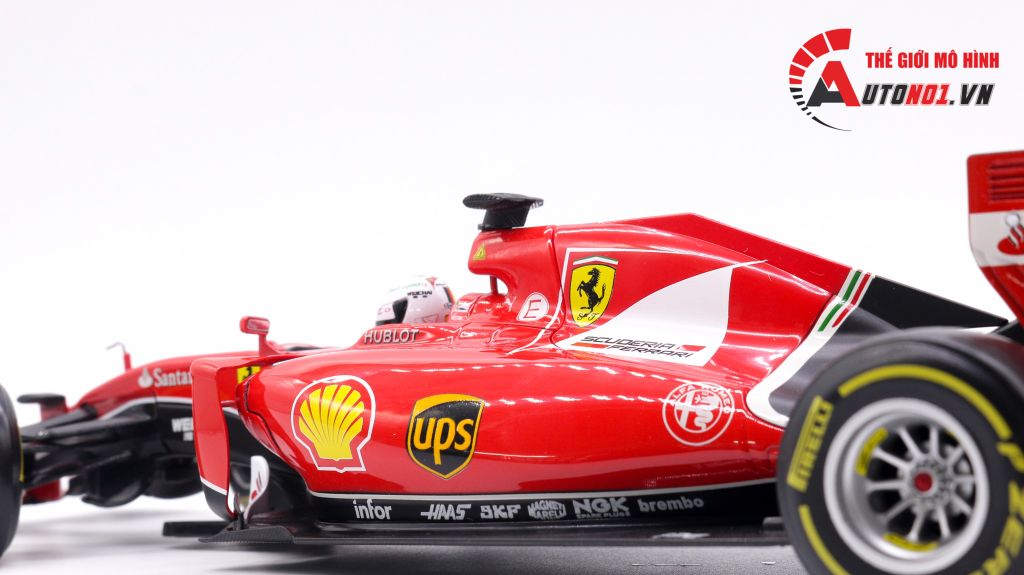 XE MÔ HÌNH FERRARI F1 SF15-T NO.5 S.VETTEL 2015 1:18 BBURAGO 1672