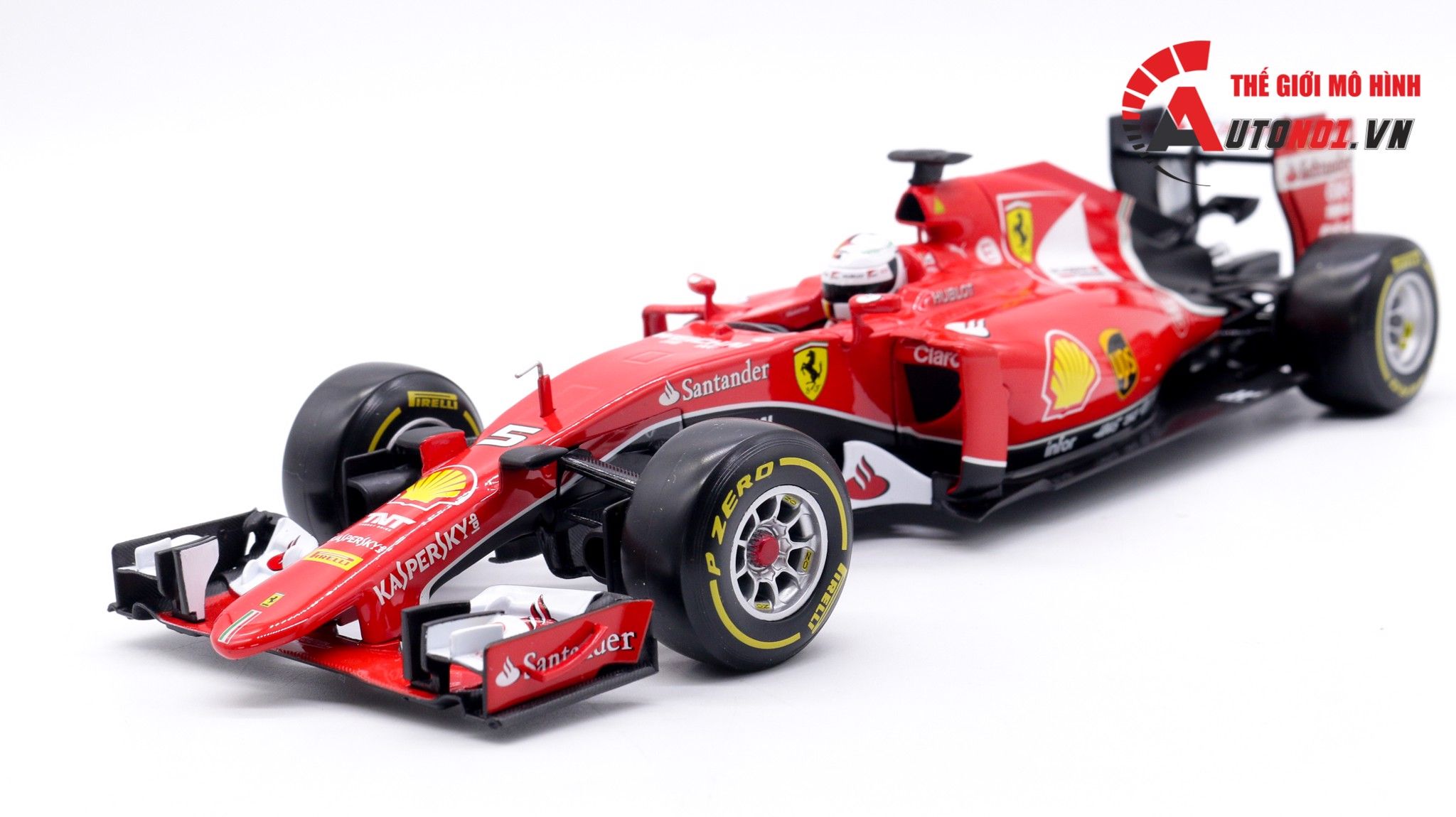  Xe mô hình Ferrari F1 Sf15-T No.5 S.Vettel 2015 1:18 Bburago 1672 