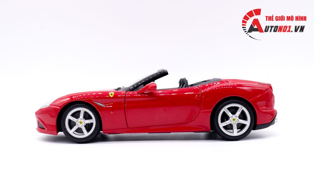 XE MÔ HÌNH FERRARI CALIFORNIA T OPEN TOP RED 1:18 BBURAGO 1677