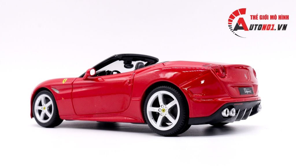 XE MÔ HÌNH FERRARI CALIFORNIA T OPEN TOP RED 1:18 BBURAGO 1677