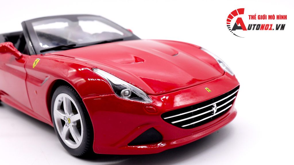 XE MÔ HÌNH FERRARI CALIFORNIA T OPEN TOP RED 1:18 BBURAGO 1677