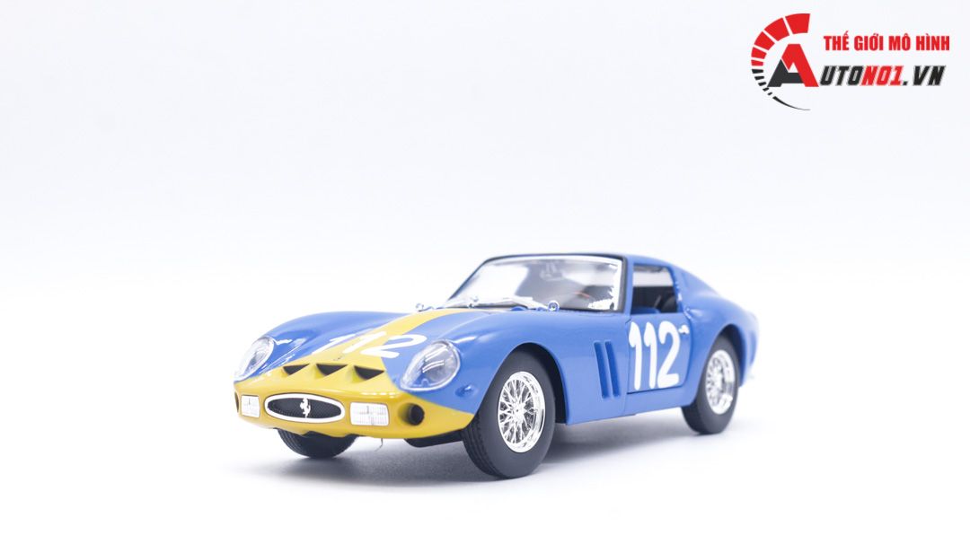  Mô hình xe ô tô Ferrari 250 GTO 1962 race tỉ lệ 1:24 BBugaro OT117 
