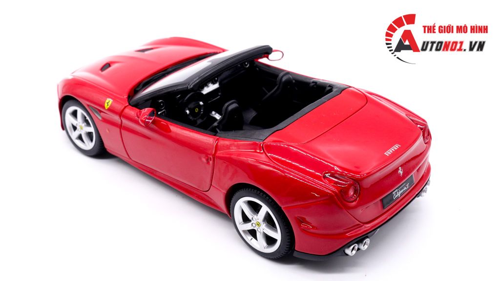 XE MÔ HÌNH FERRARI CALIFORNIA T OPEN TOP RED 1:18 BBURAGO 1677