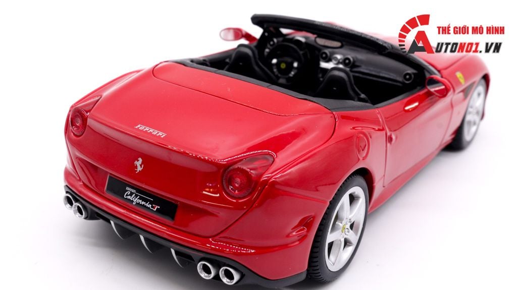 XE MÔ HÌNH FERRARI CALIFORNIA T OPEN TOP RED 1:18 BBURAGO 1677