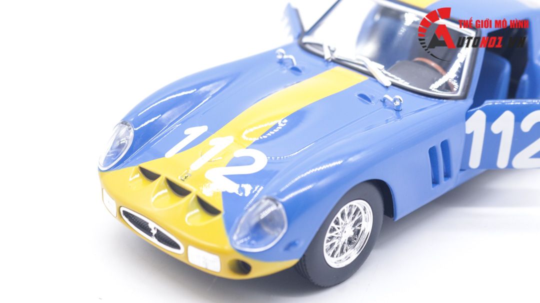  Mô hình xe ô tô Ferrari 250 GTO 1962 race tỉ lệ 1:24 Bburago OT117 