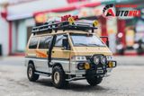  Mô hình xe Mitsubishi Delica Van Guide Offroad full open - có phụ kiện tỉ lệ 1:24 Chimei Model OT24052 