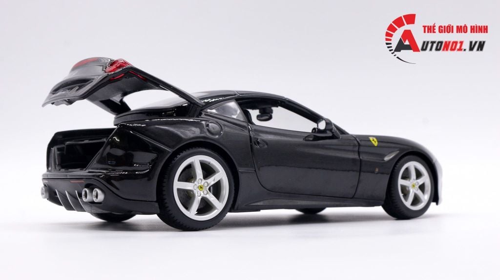 XE MÔ HÌNH FERRARI CALIFORNIA T CLOSED TOP BLACK 1:24 BBURAGO 3070
