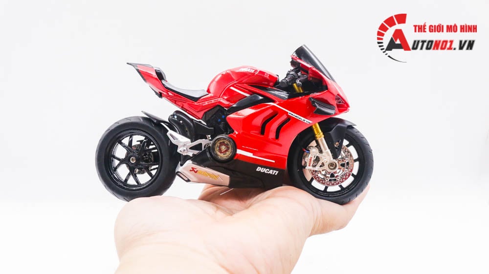  Mô hình xe độ Ducati Superleggera V4 độ nồi khô tỉ Lệ 1:12 Autono1 Alloy D223T 