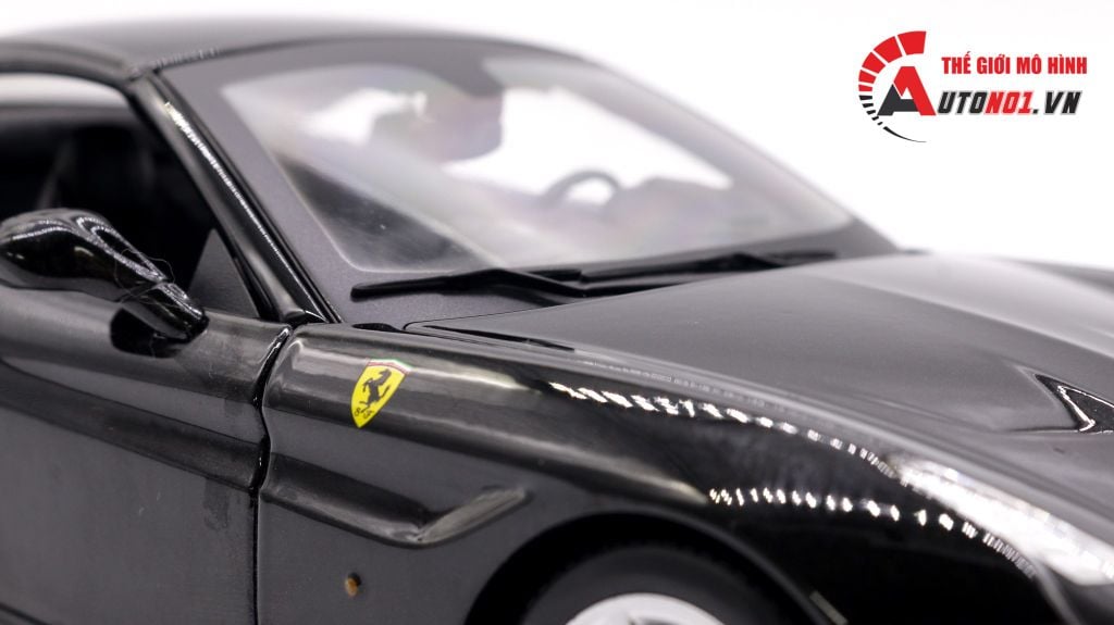 XE MÔ HÌNH FERRARI CALIFORNIA T CLOSED TOP BLACK 1:24 BBURAGO 3070