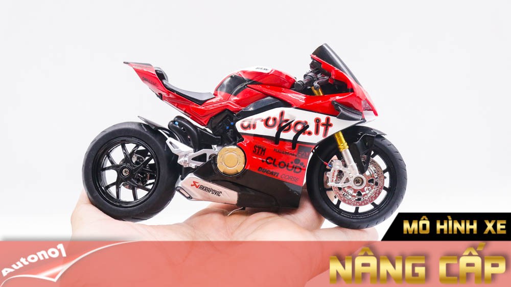  Mô hình xe độ Ducati V4 Aruba.It tỉ Lệ 1:12 Autono1 D222N 