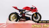  Mô hình siêu xe Ducati 1299 Panigale S Custom 50th Anniversary Red White V1 độ nồi 1:12 Autono1 D221D 