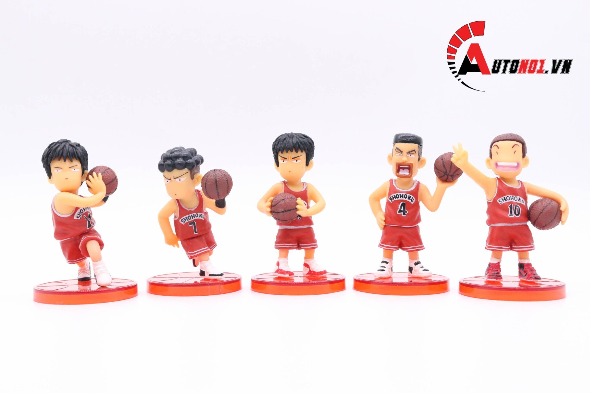 MÔ HÌNH NHÂN VẬT SLAM DUNKS SET 5 CON 7.5CM KHÔNG HỘP 6041