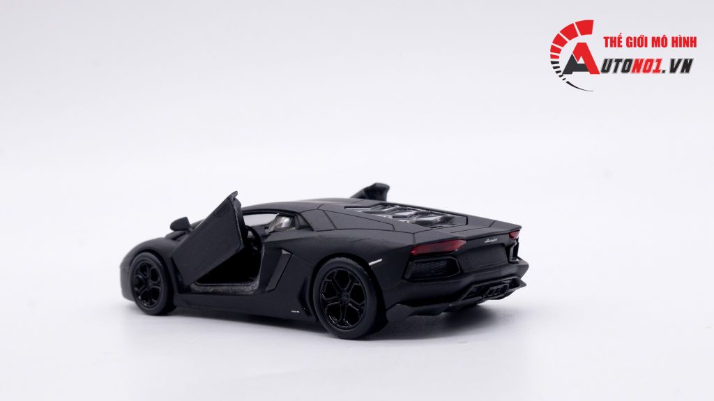 MÔ HÌNH LAMBORGHINI AVENTADOR 700-4 BLACK 1:36 WELLY 4740