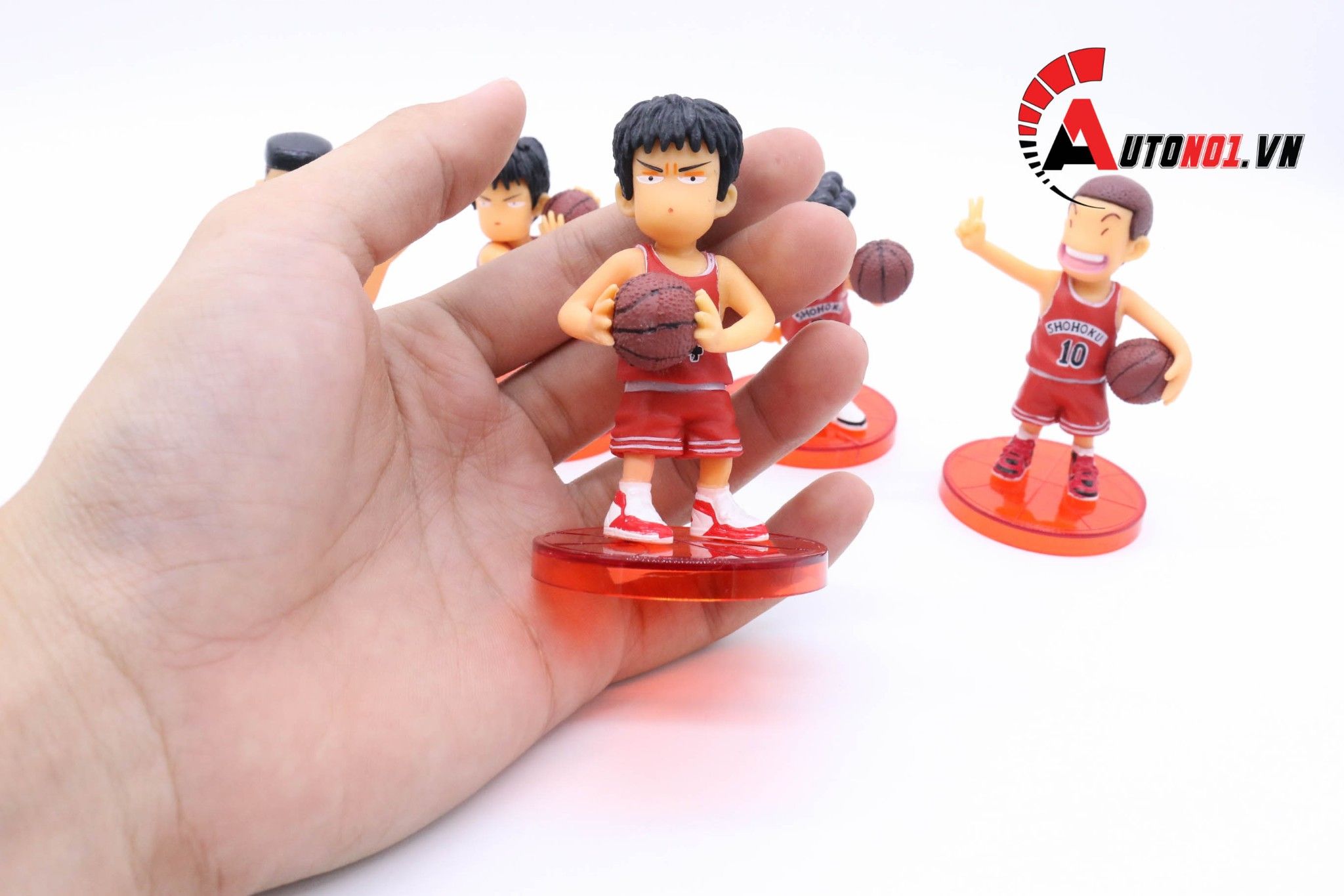  Mô hình nhân vật set 5 con Slam Dunks đỏ không hộp 7.5cm FG257 