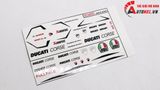  Decal nước độ Ducati Panigale V4S Corse - Decal fullface Ducati Corse tỉ lệ 1:12 Autono1 DC600d 