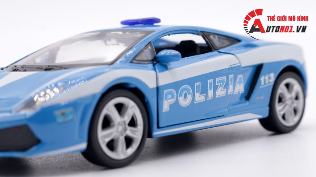 MÔ HÌNH XE LAMBORGHINI GALLARDO LP560-4 POLICE 1:36 WELLY 4811