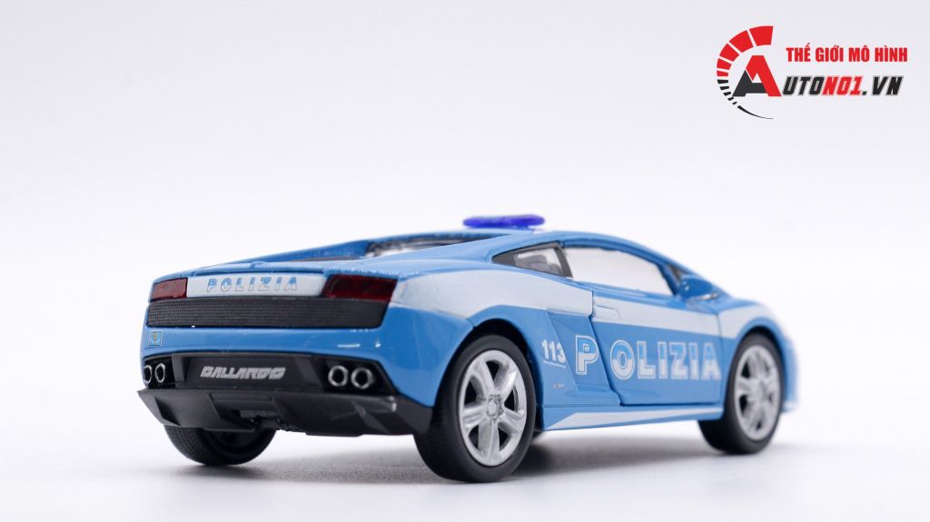 MÔ HÌNH XE LAMBORGHINI GALLARDO LP560-4 POLICE 1:36 WELLY 4811