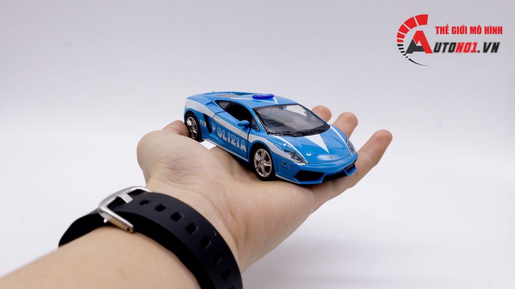 MÔ HÌNH XE LAMBORGHINI GALLARDO LP560-4 POLICE 1:36 WELLY 4811