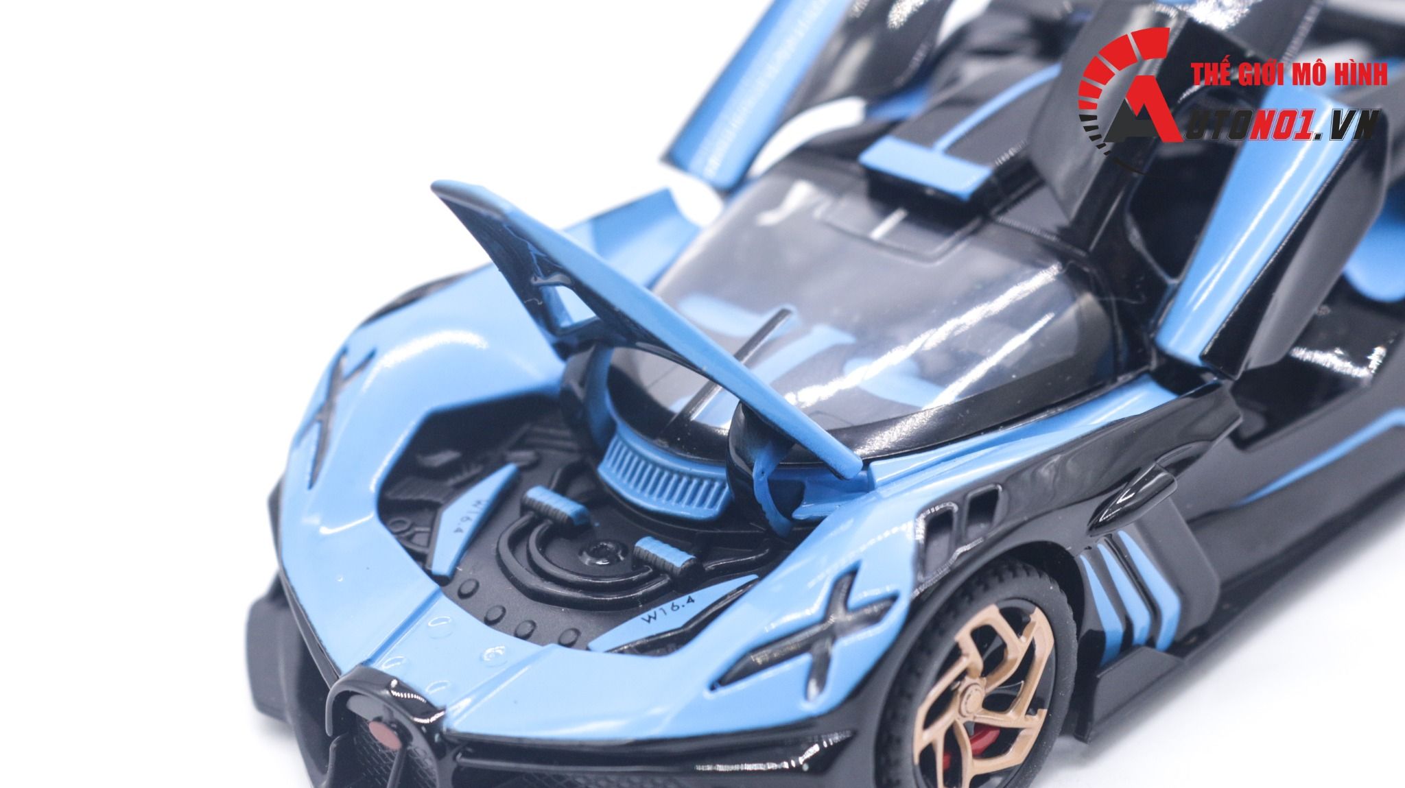  Mô hình xe Bugatti Bolide full open đèn nhạc 1:32 Alloy Model OT125 