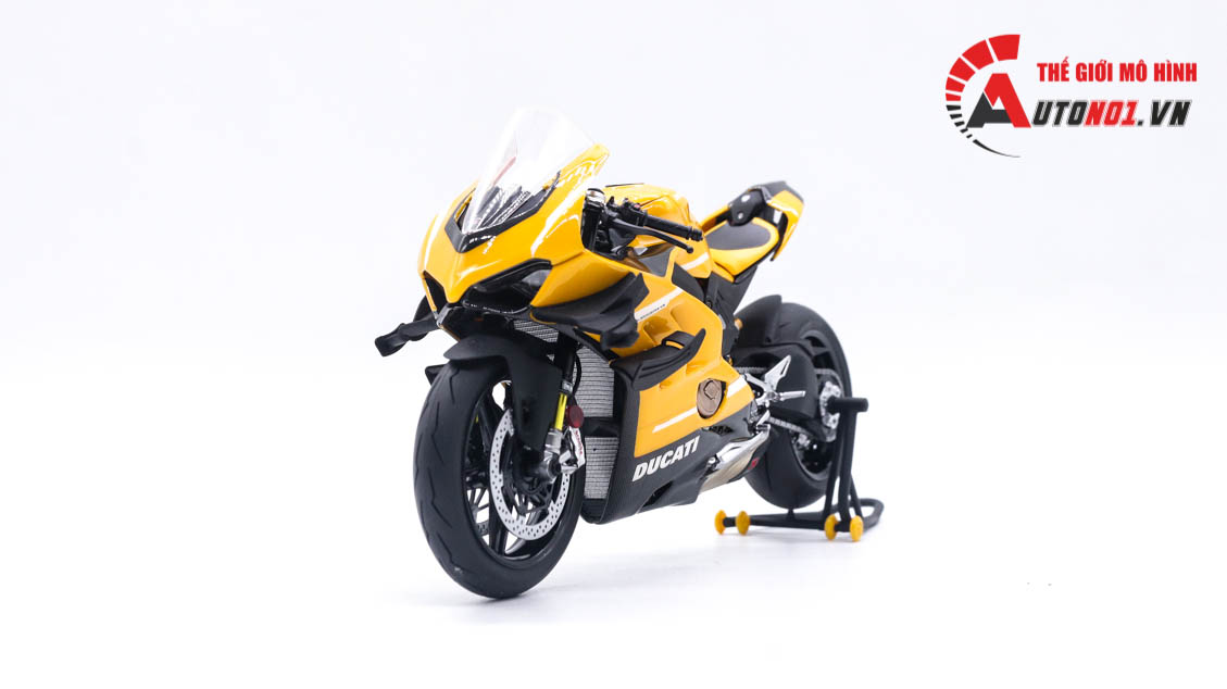  Mô hình xe cao cấp Ducati Superleggera V4 độ nồi khô yellow tỉ lệ 1:12 Tamiya D234C 