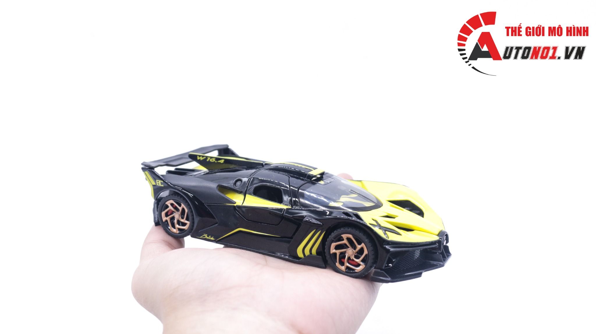  Mô hình xe Bugatti Bolide full open đèn nhạc 1:32 Alloy Model OT125 