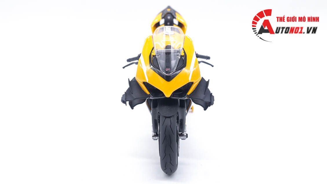  Mô hình xe cao cấp Ducati Superleggera V4 độ nồi khô yellow tỉ lệ 1:12 Tamiya D234C 