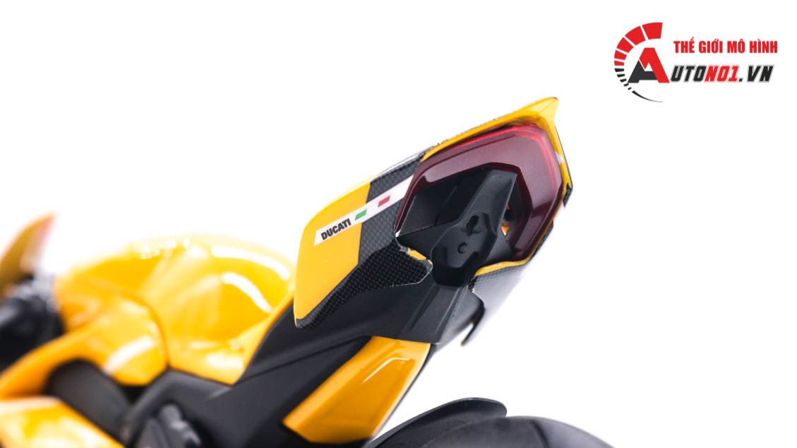  Mô hình xe cao cấp Ducati Superleggera V4 độ nồi khô yellow tỉ lệ 1:12 Tamiya D234C 