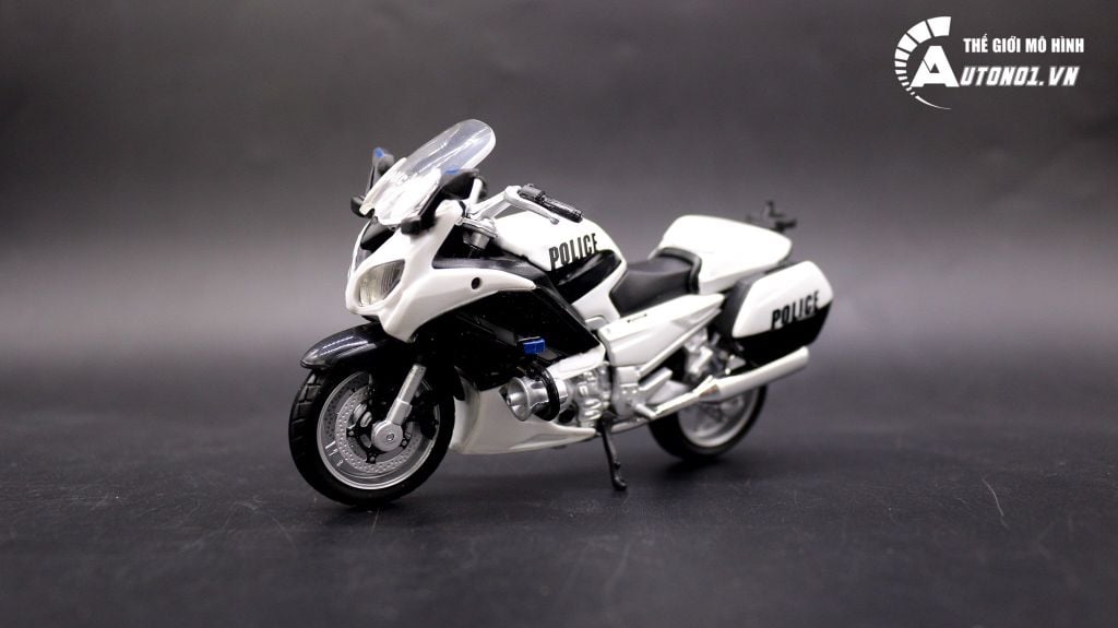 XE MÔ HÌNH MAISTO YAMAHA FJR1300 VERSION POLICE BLACK 1:18