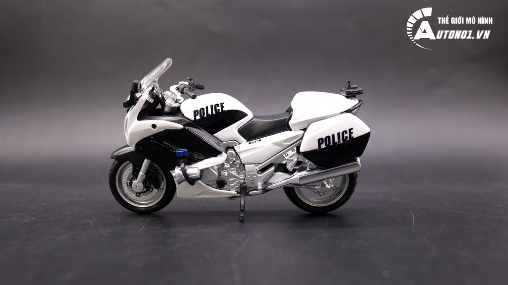 XE MÔ HÌNH MAISTO YAMAHA FJR1300 VERSION POLICE BLACK 1:18