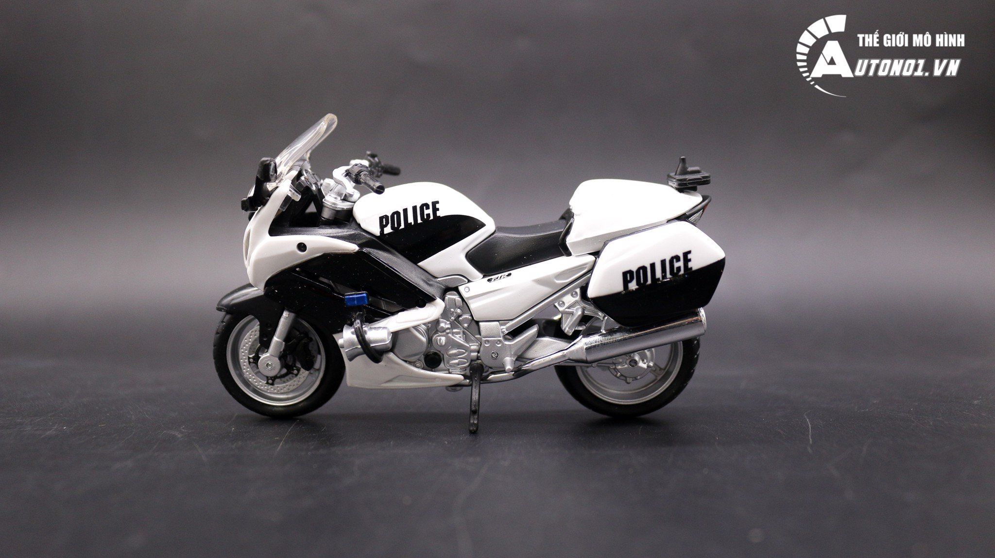  XE MÔ HÌNH MAISTO YAMAHA FJR1300 VERSION POLICE BLACK 1:18 2203 