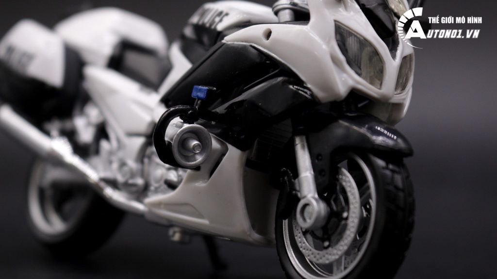 XE MÔ HÌNH MAISTO YAMAHA FJR1300 VERSION POLICE BLACK 1:18